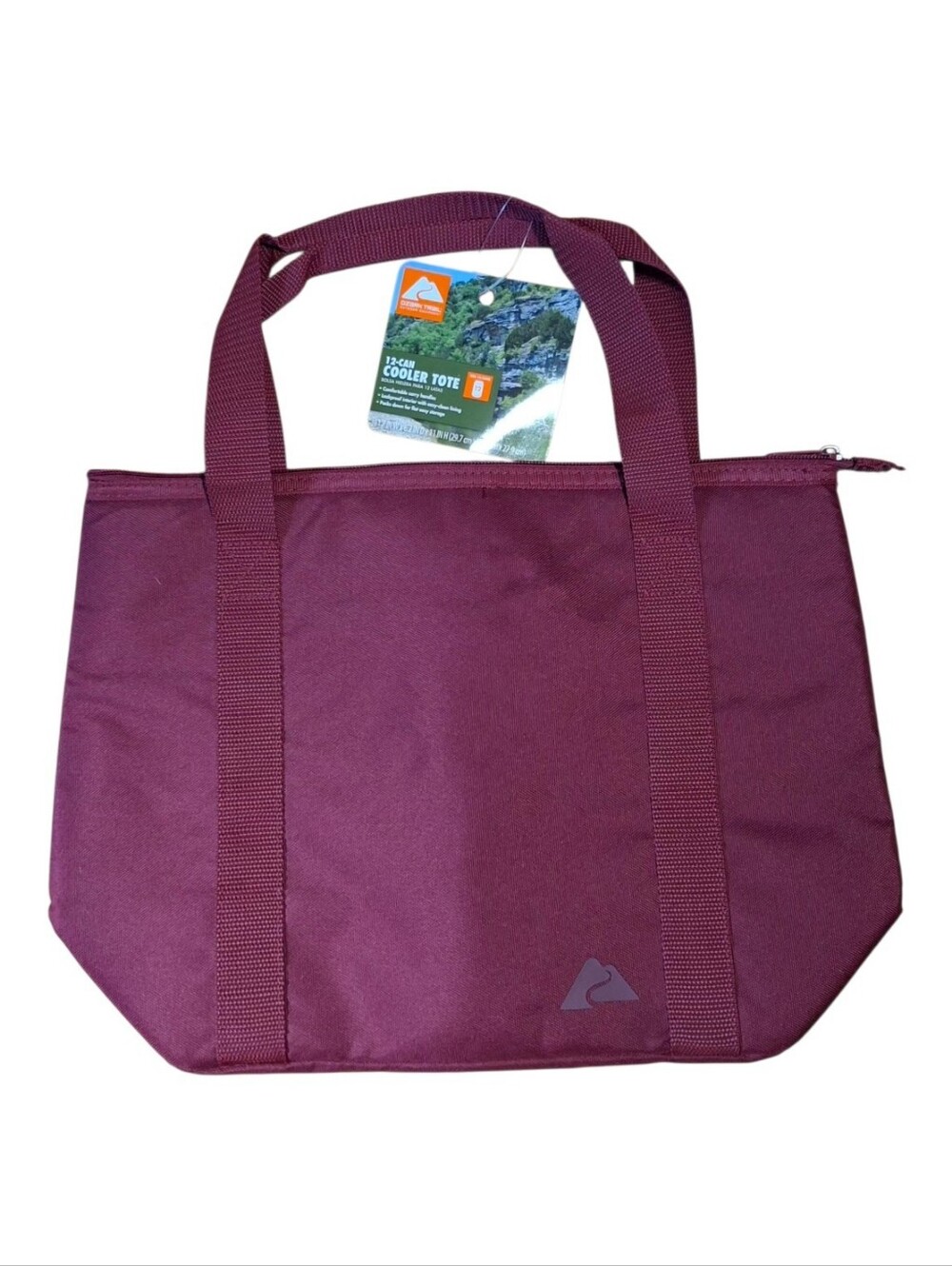 Ozark Trail 12 Can Soft Cooler Tote, Plum, 10.5 Quart Volume Capacity New.